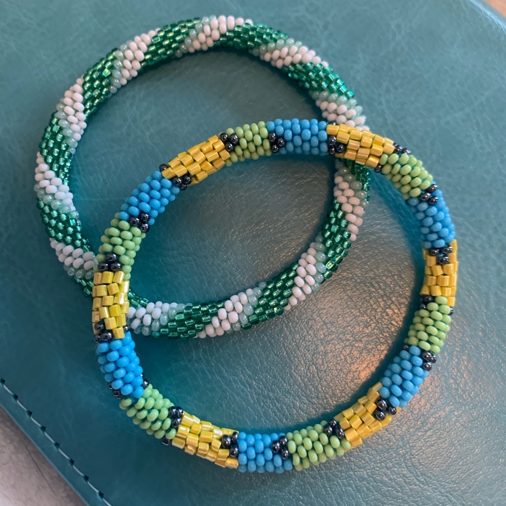 2 beaded bracelets NWOT